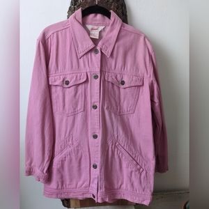 Vintage pink denim jacket